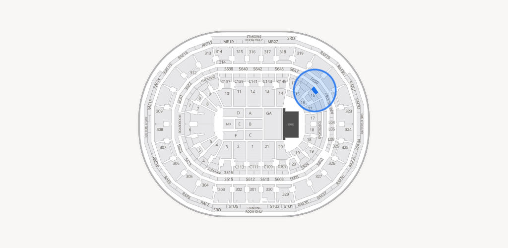 TD Garden Seating Chart