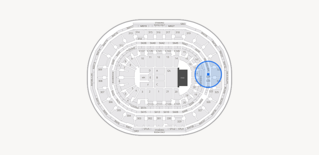 TD Garden Seating Chart