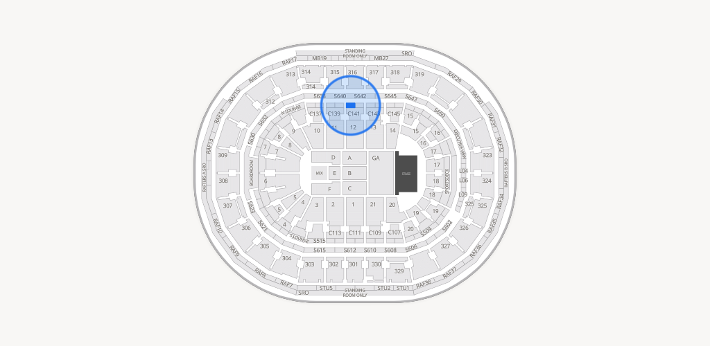 TD Garden Seating Chart