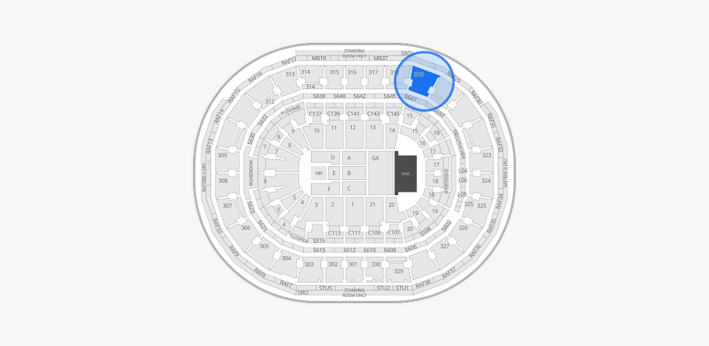TD Garden Seating Chart