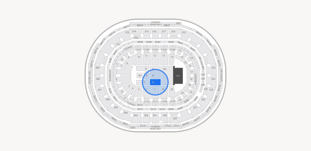 TD Garden Seating Chart