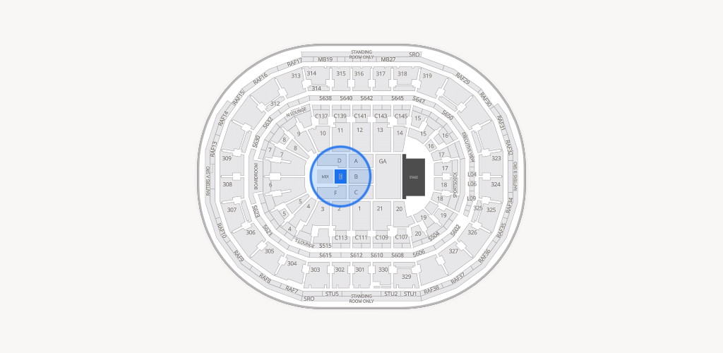 TD Garden Seating Chart
