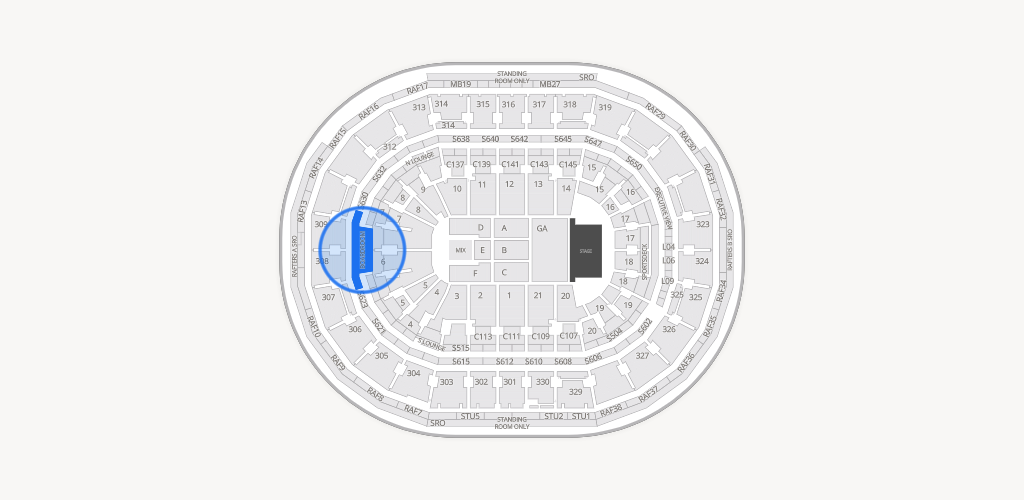 TD Garden Seating Chart