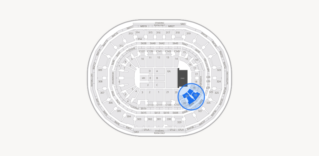 TD Garden Seating Chart