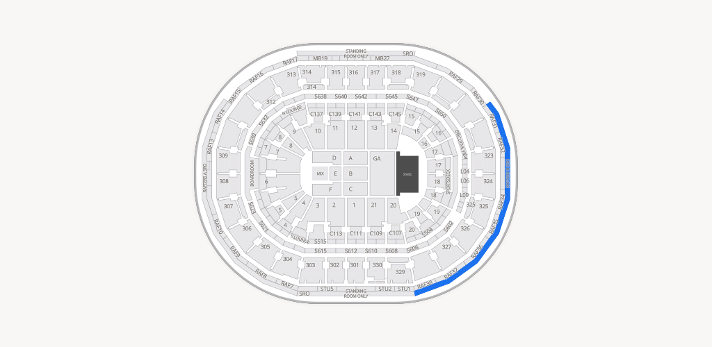 TD Garden Seating Chart