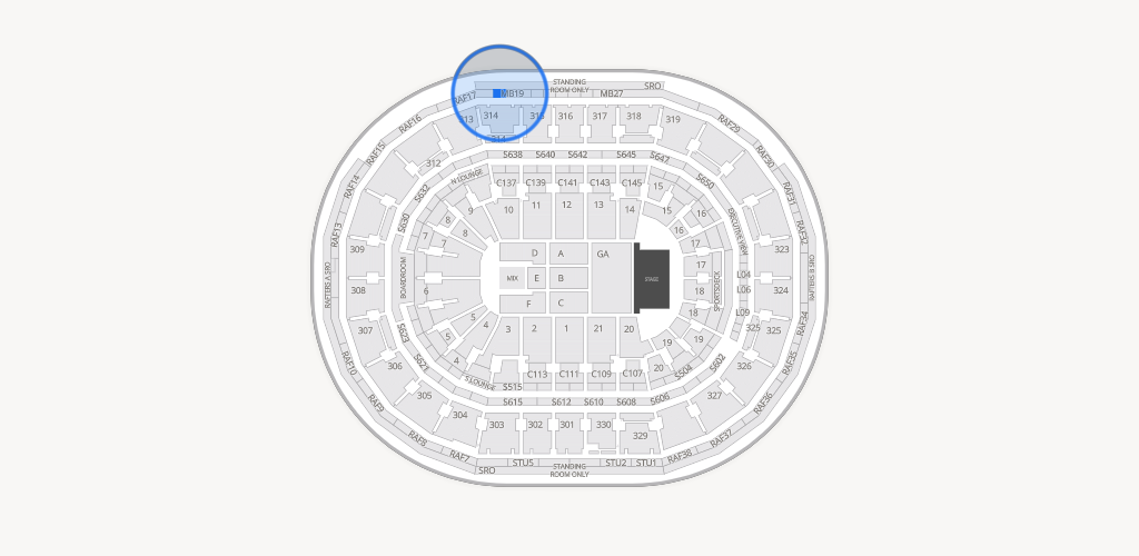 TD Garden Seating Chart