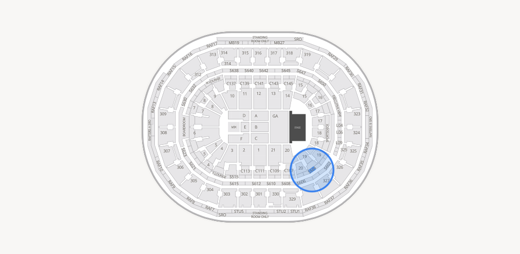 TD Garden Seating Chart