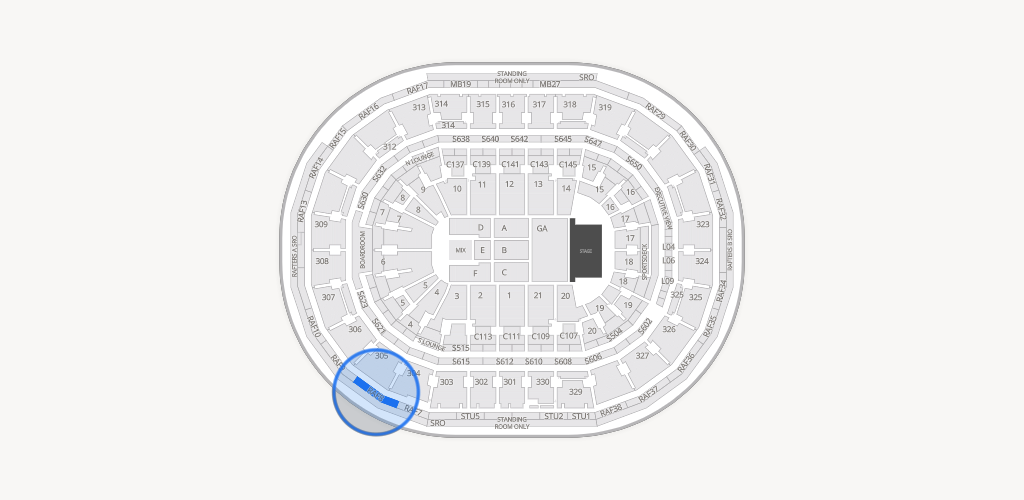 TD Garden Seating Chart