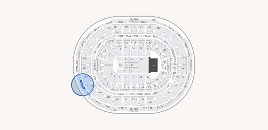TD Garden Seating Chart