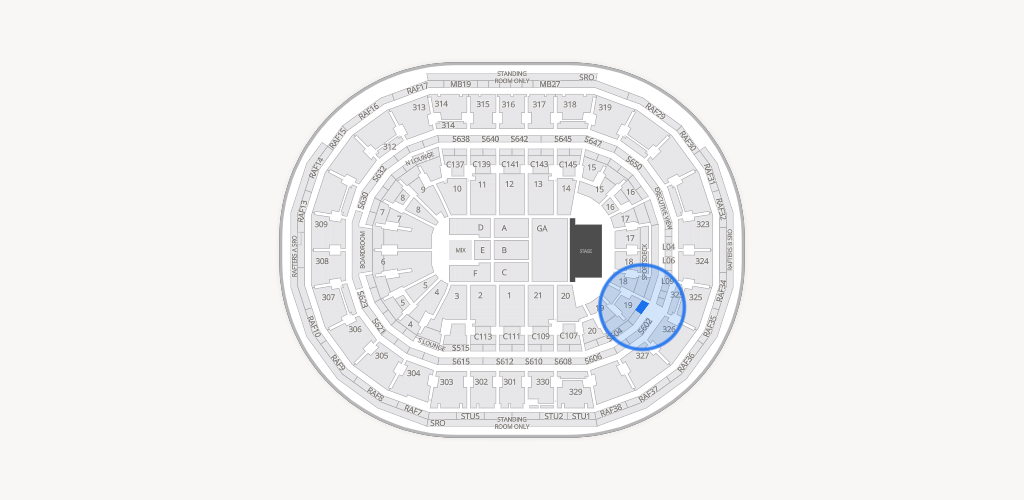 TD Garden Seating Chart