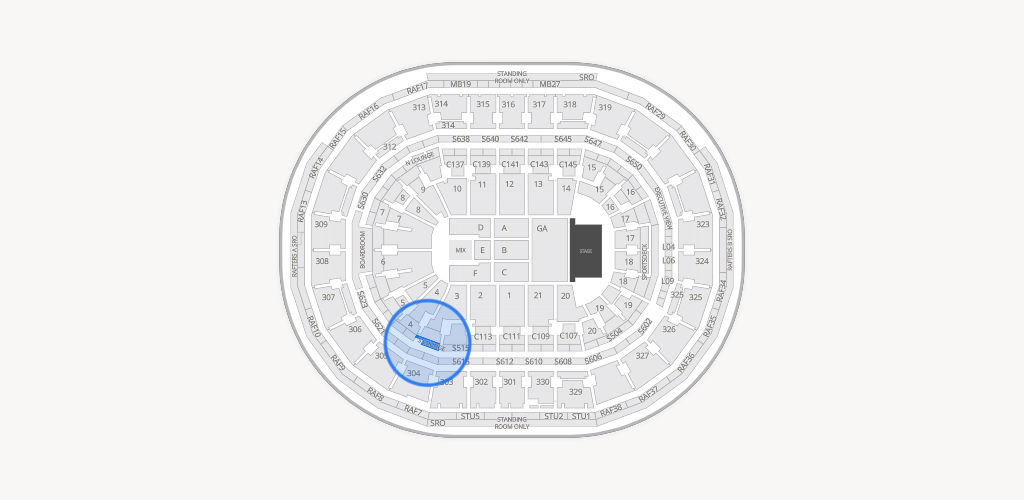 TD Garden Seating Chart