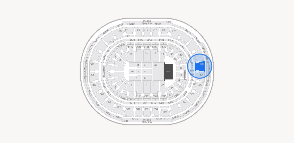 TD Garden Seating Chart