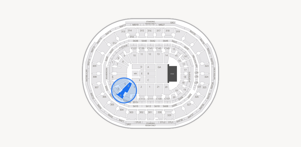 TD Garden Seating Chart