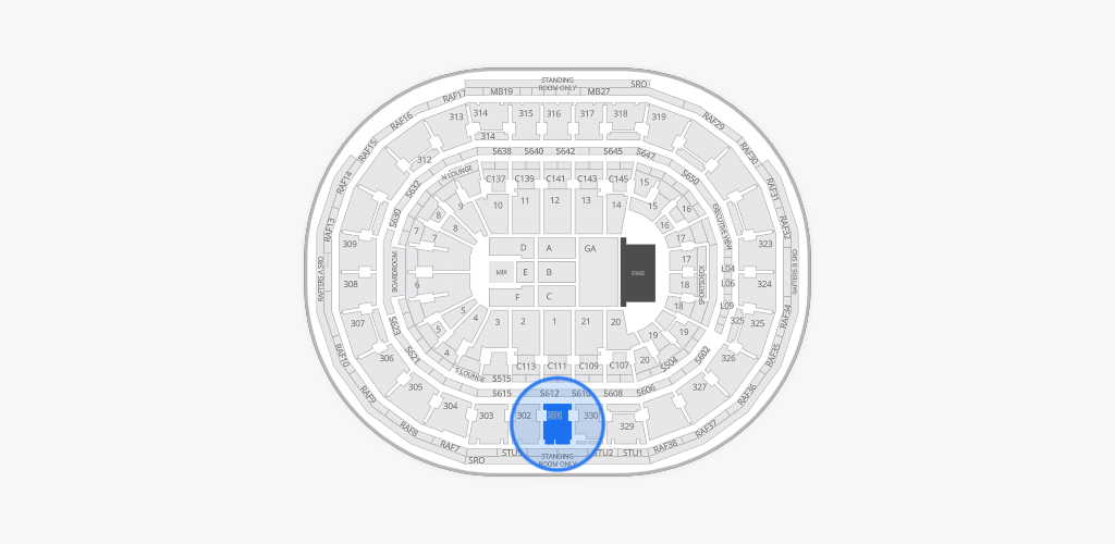 TD Garden Seating Chart