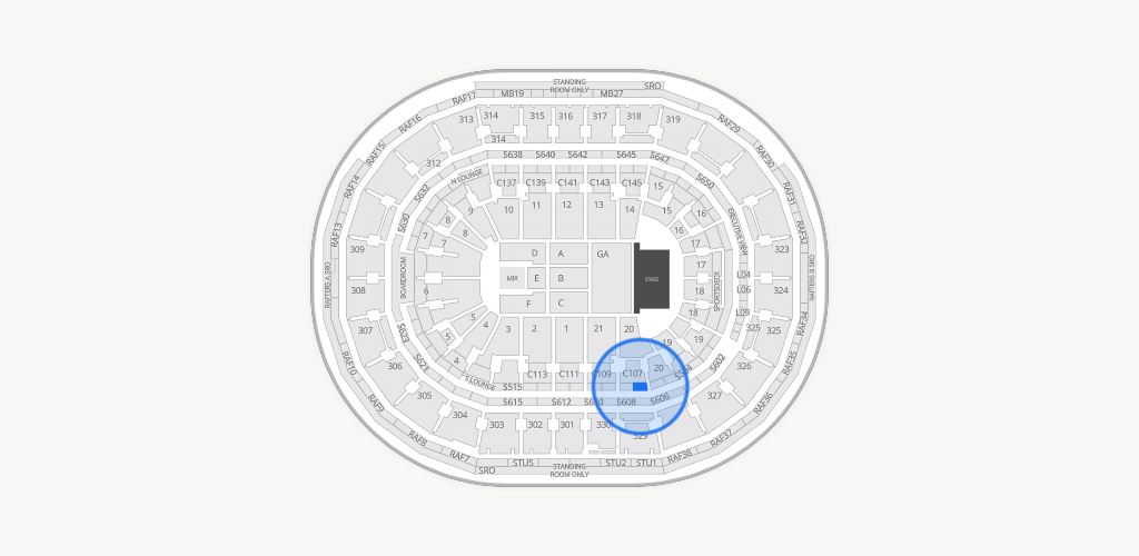 TD Garden Seating Chart