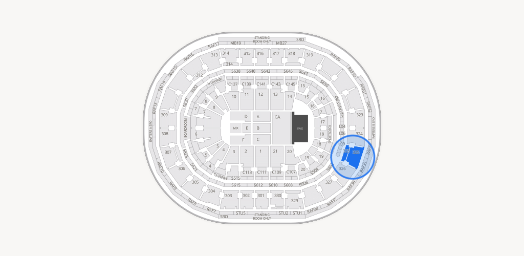 TD Garden Seating Chart