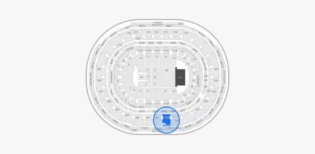 TD Garden Seating Chart