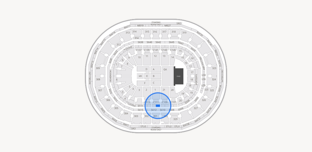 TD Garden Seating Chart