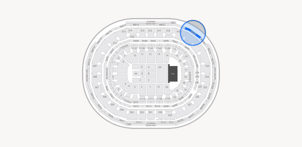 TD Garden Seating Chart