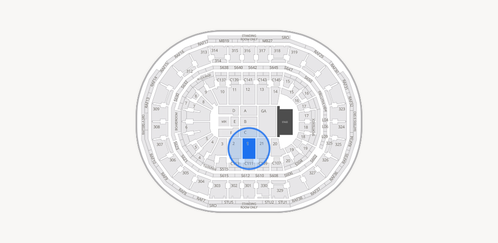 TD Garden Seating Chart