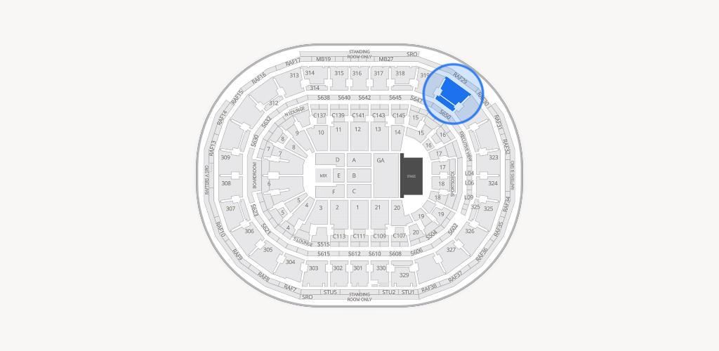 TD Garden Seating Chart