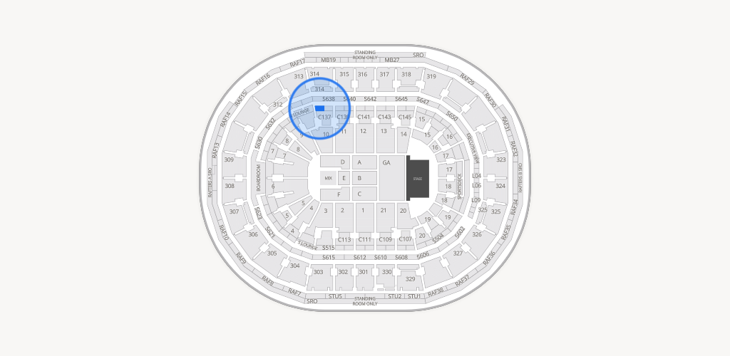 TD Garden Seating Chart