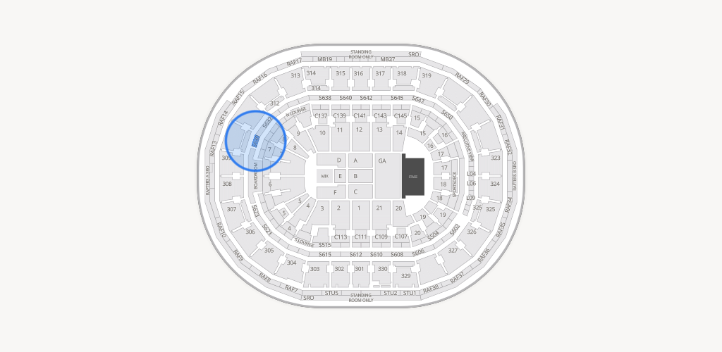 TD Garden Seating Chart