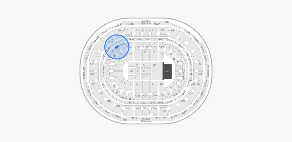 TD Garden Seating Chart