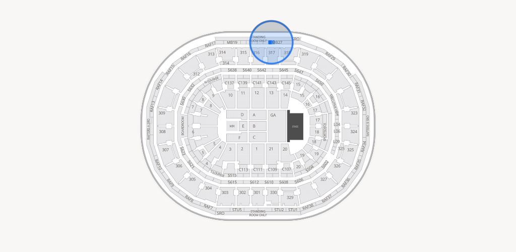 TD Garden Seating Chart