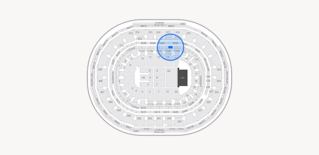 TD Garden Seating Chart
