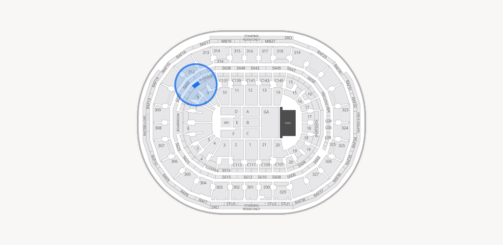 TD Garden Seating Chart