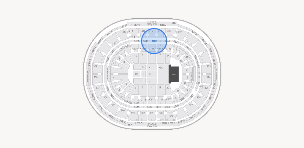 TD Garden Seating Chart