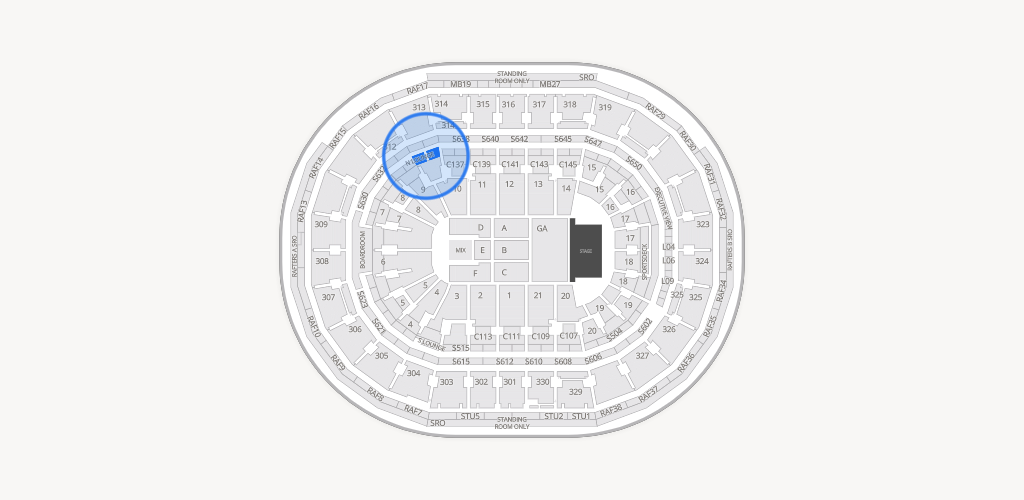 TD Garden Seating Chart