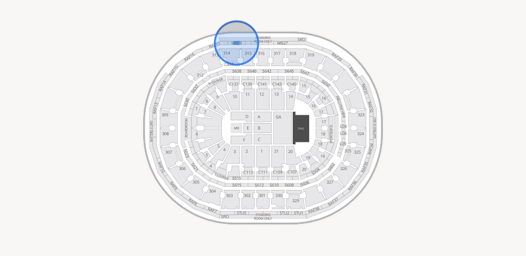 TD Garden Seating Chart