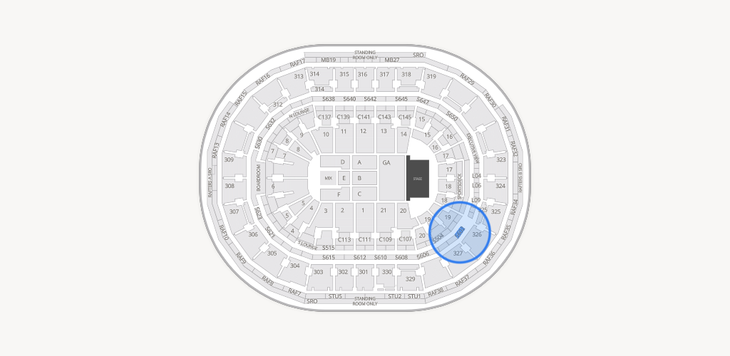 TD Garden Seating Chart