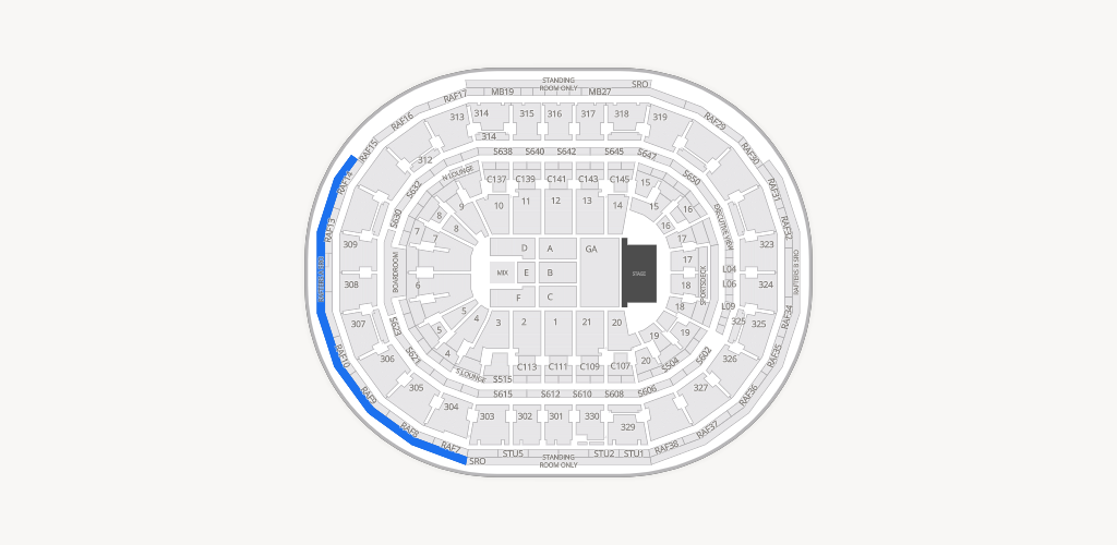 TD Garden Seating Chart