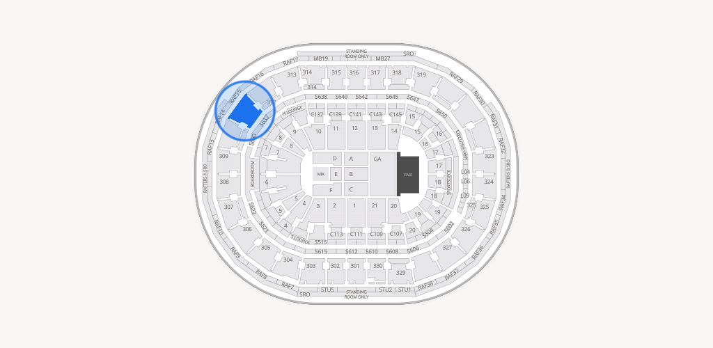 TD Garden Seating Chart