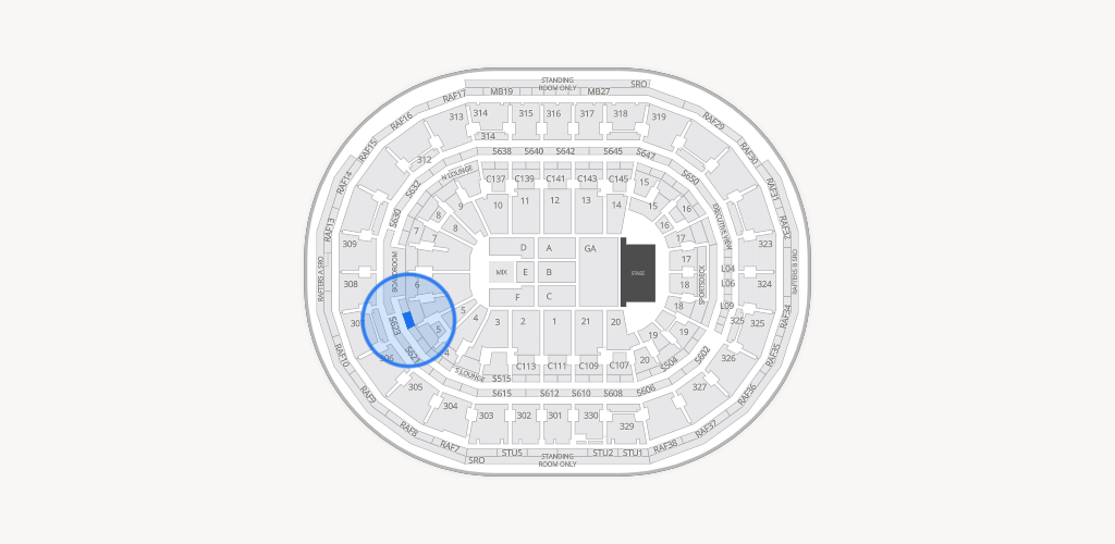 TD Garden Seating Chart