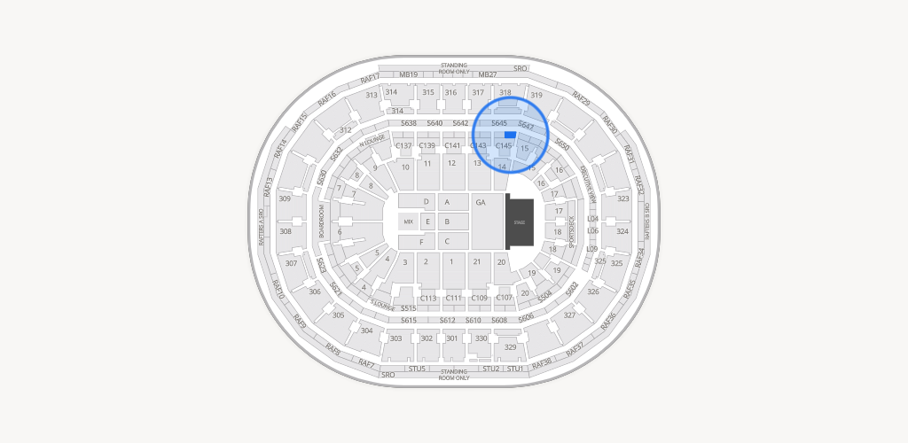 TD Garden Seating Chart