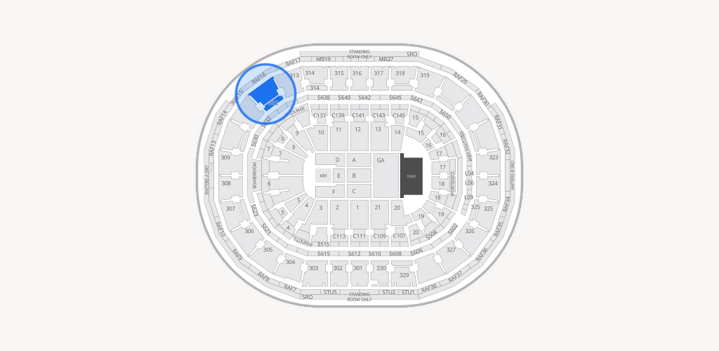 TD Garden Seating Chart