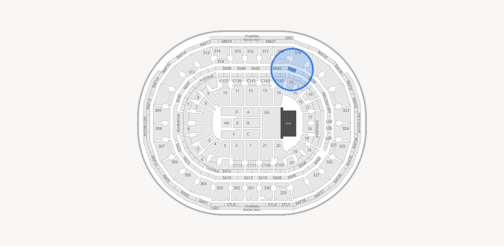 TD Garden Seating Chart