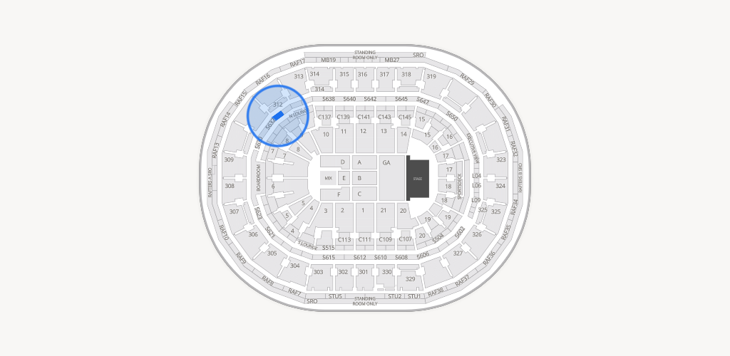 TD Garden Seating Chart