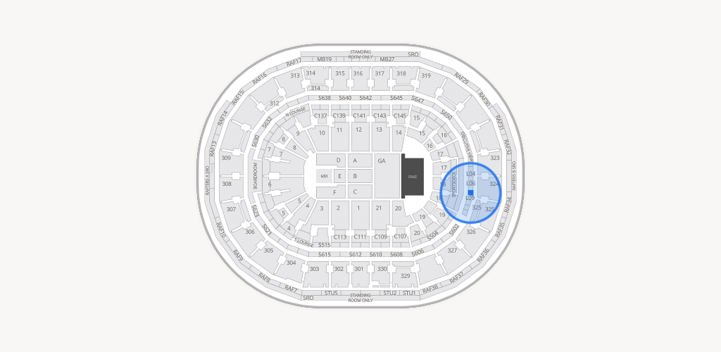 TD Garden Seating Chart