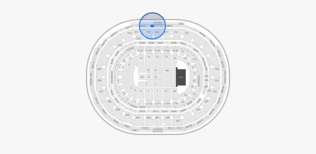 TD Garden Seating Chart