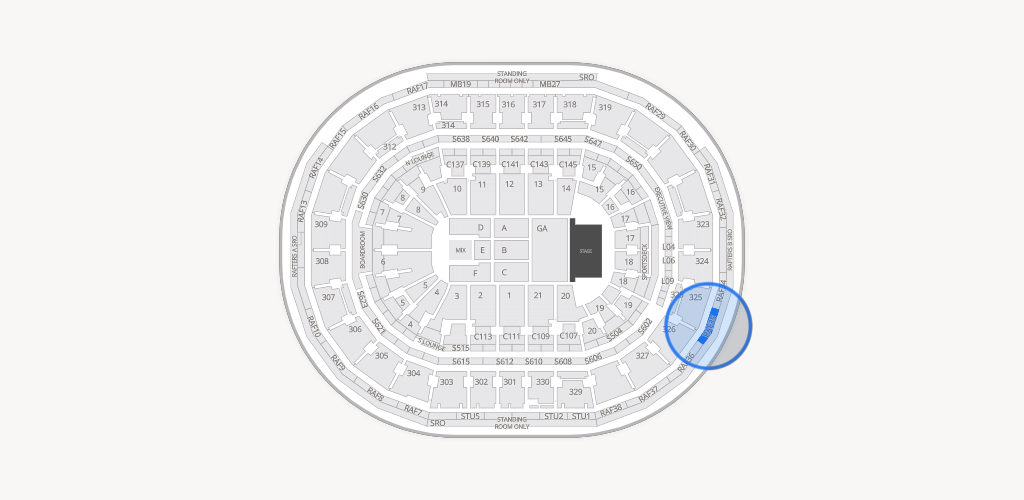 TD Garden Seating Chart