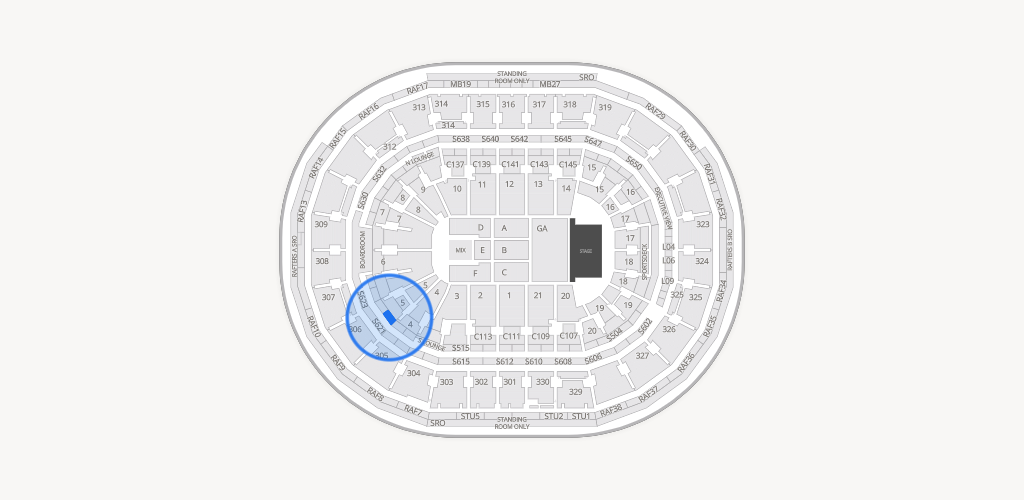 TD Garden Seating Chart