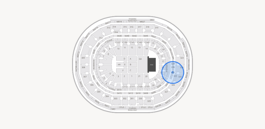 TD Garden Seating Chart