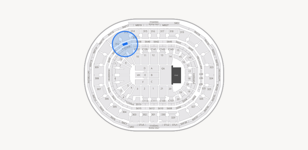 TD Garden Seating Chart