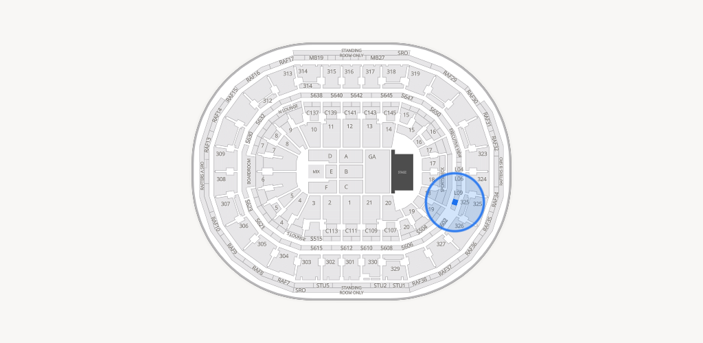 TD Garden Seating Chart