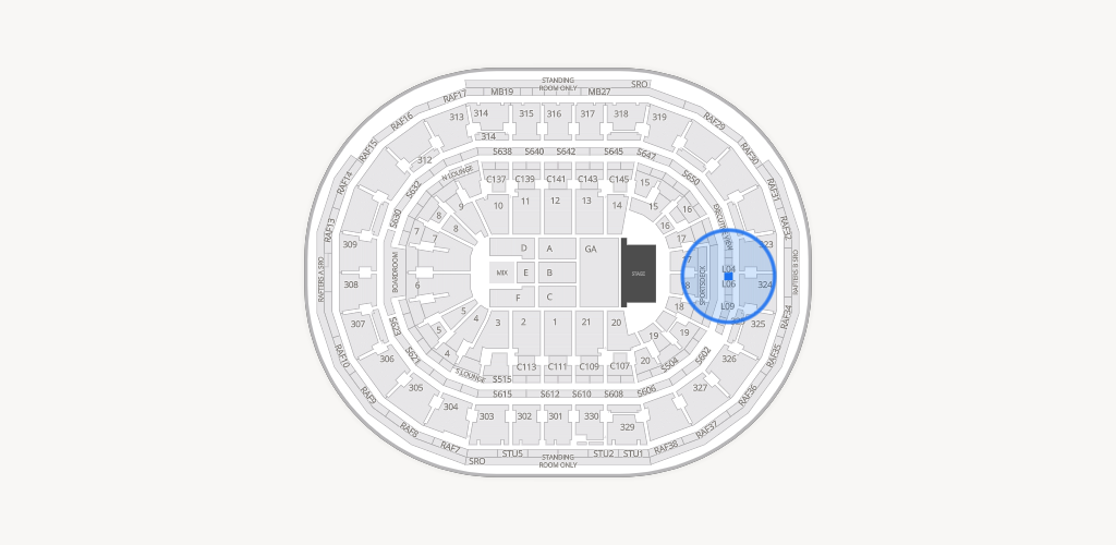 TD Garden Seating Chart